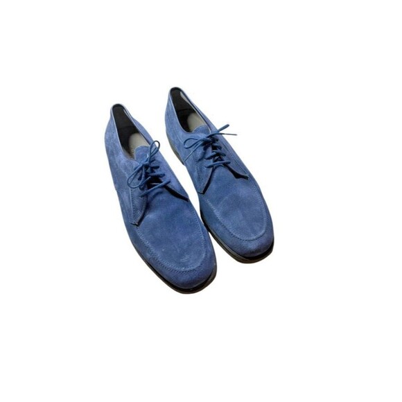 Hush Puppies Blue Suede Shoes Mens Size 12 Lace Up Oxford Elvis Preppy Classic main image 12